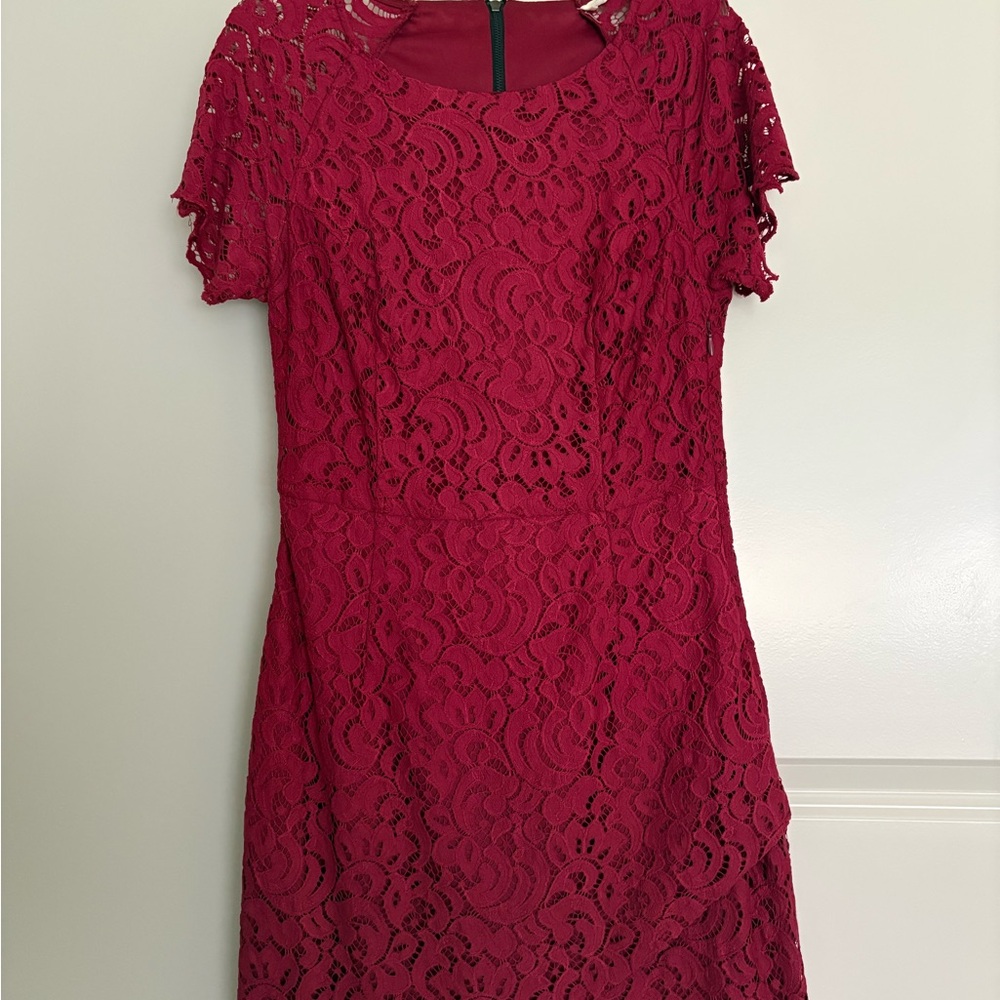Sugarlips Red Lace Midi Dress